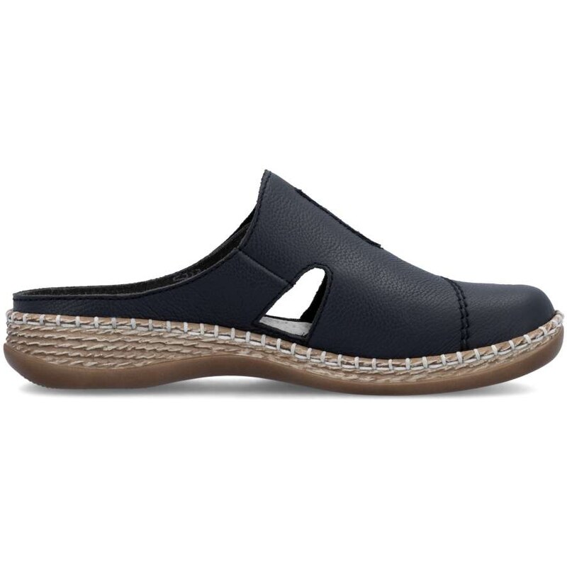 Dámske šľapky RIEKER 46462-14 modrá S5