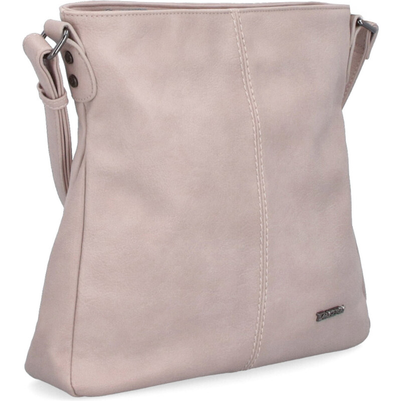 Kabelka zo syntetickej kože crossbody Tangerin ružová 8003 LI 47092175