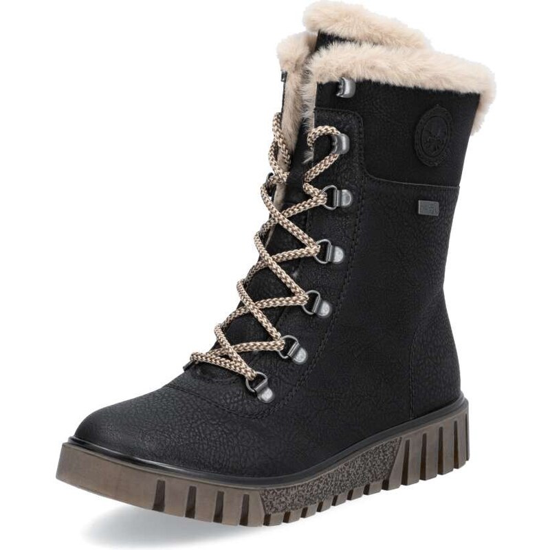 Dámska členková obuv RIEKER Y3424-00 čierna W5 56613019