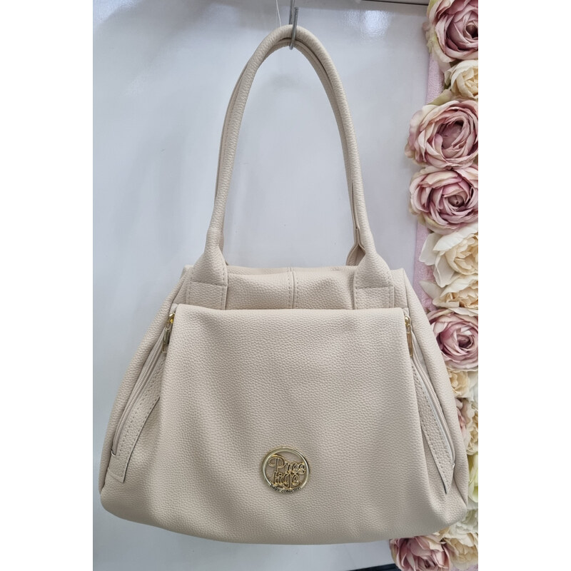 Katrins Fashion Béžová kabelka cez plece Prestige 62514654