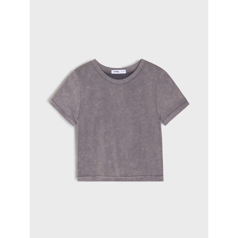 Sinsay - Tričko s krátkym rukávom - šedá 65750336