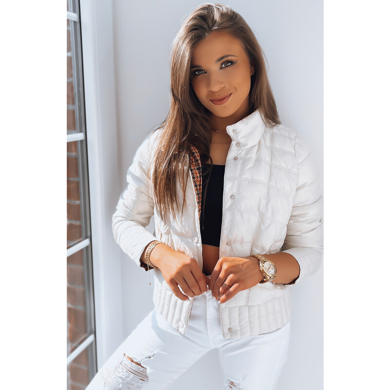 BASIC Biela obojstranná prešívaná bunda FIORELLA TY3564 39657934