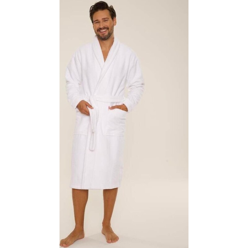 Pánsky dlhý župan so šálovým golierom De Lafense 735 Manuele Frotte 65151582