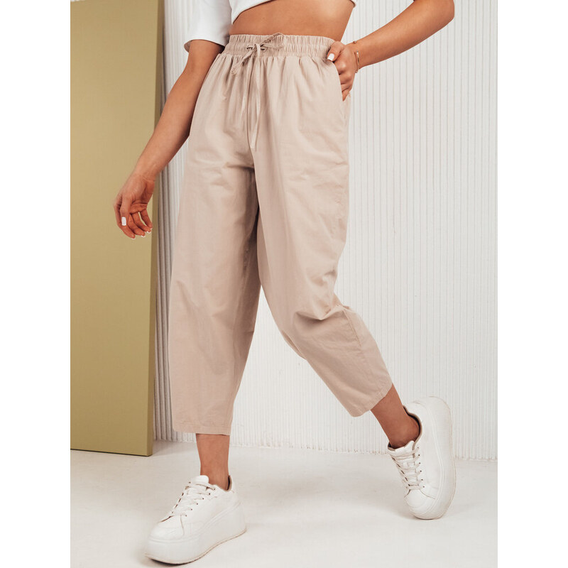 BASIC Béžové voľné bavlnené nohavice BALLOON FANTASY UY1669 46184650