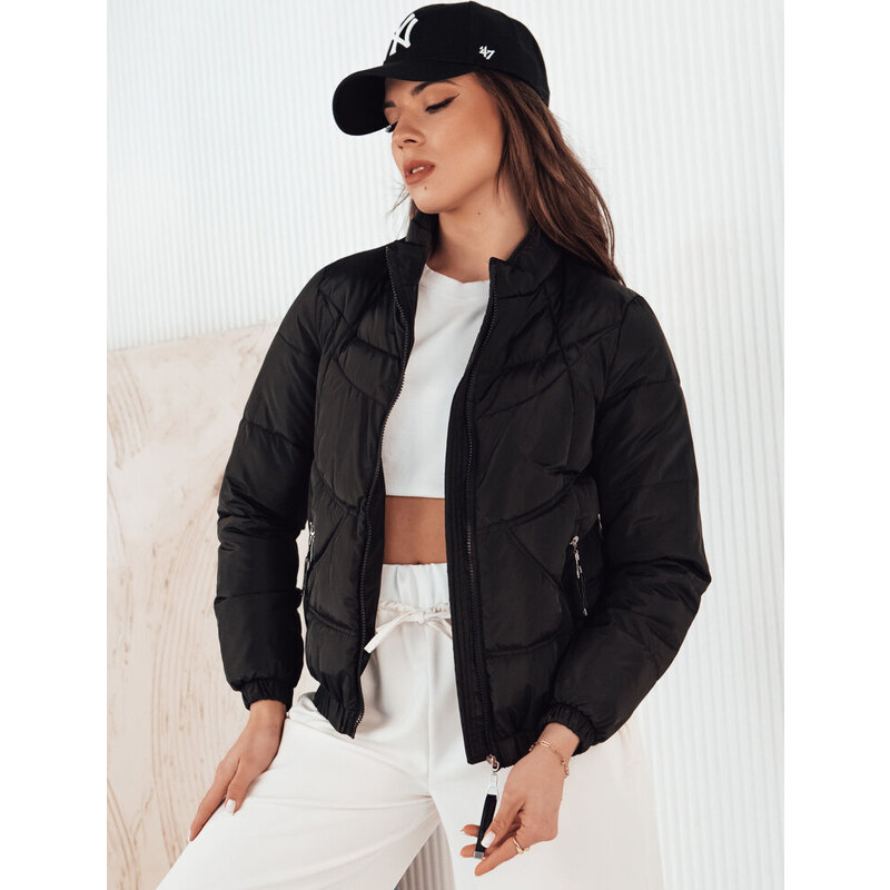BASIC Čierna prešívaná bunda SALECA TY4250 49950935
