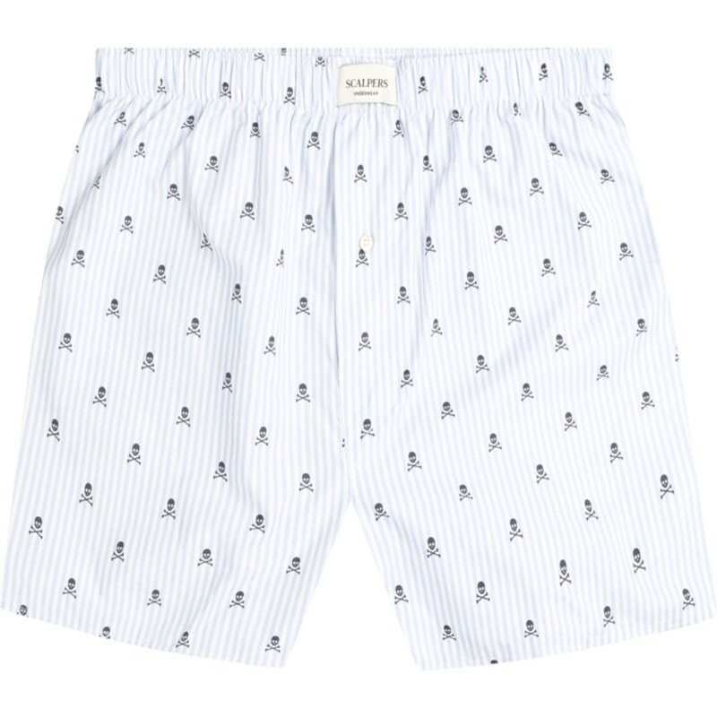 Scalpers Boxerky svetlomodrá / čierna / biela 63145817