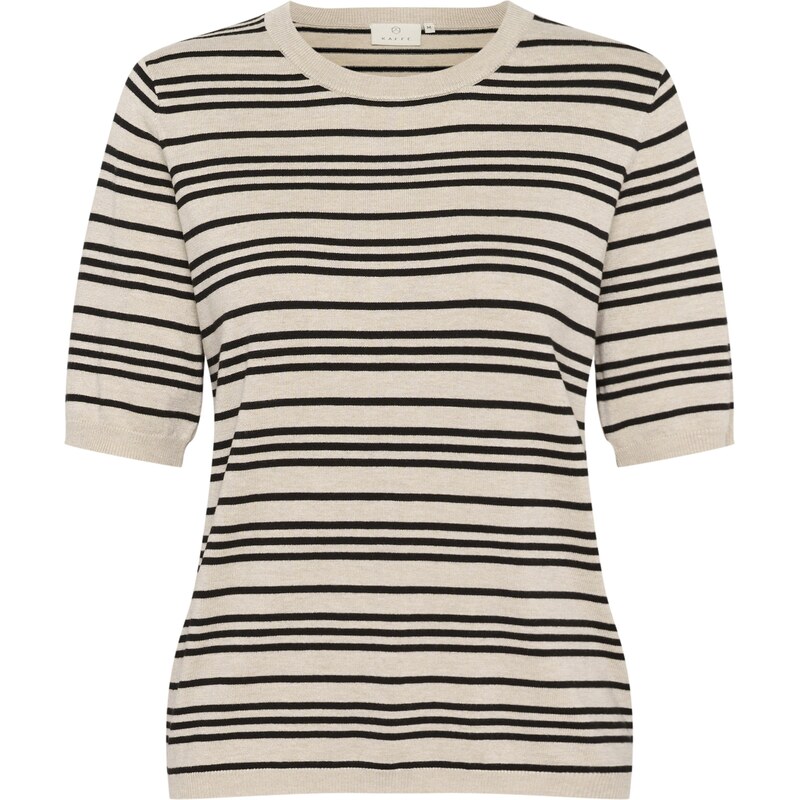 Kaffe Sveter Lizza sivobéžová / čierna 62519729