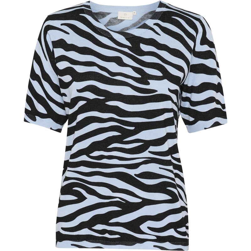 Kaffe Sveter Liz svetlomodrá / čierna 62519736