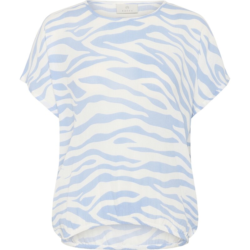 Kaffe Blúzka Amber svetlomodrá / biela 62519790