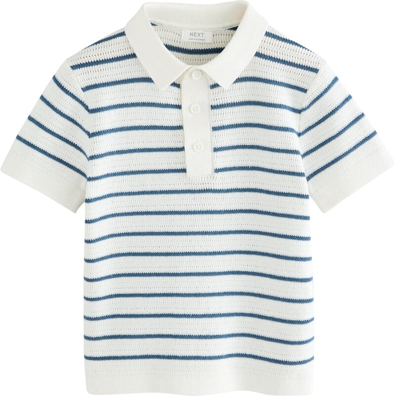 Next Sveter námornícka modrá / šedobiela 63156327