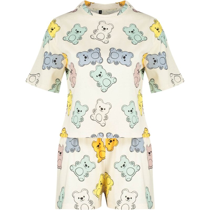 Trendyol Kraťasy nebielená / dymovo modrá / žltá / staroružová 62682770