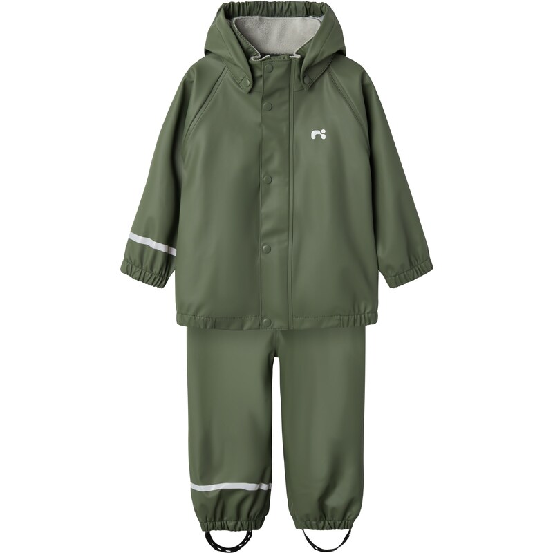 NAME IT Funkčný komplet DRY10 svetlosivá / tmavozelená 63154041