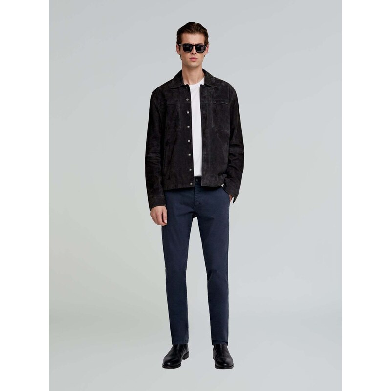 Scalpers Chino nohavice námornícka modrá 62530130