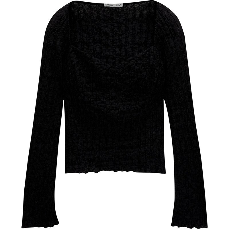 Pull&Bear Tričko čierna 63157912