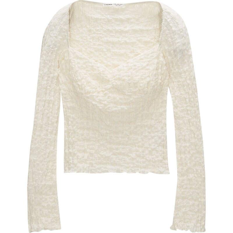 Pull&Bear Tričko nebielená 63157907