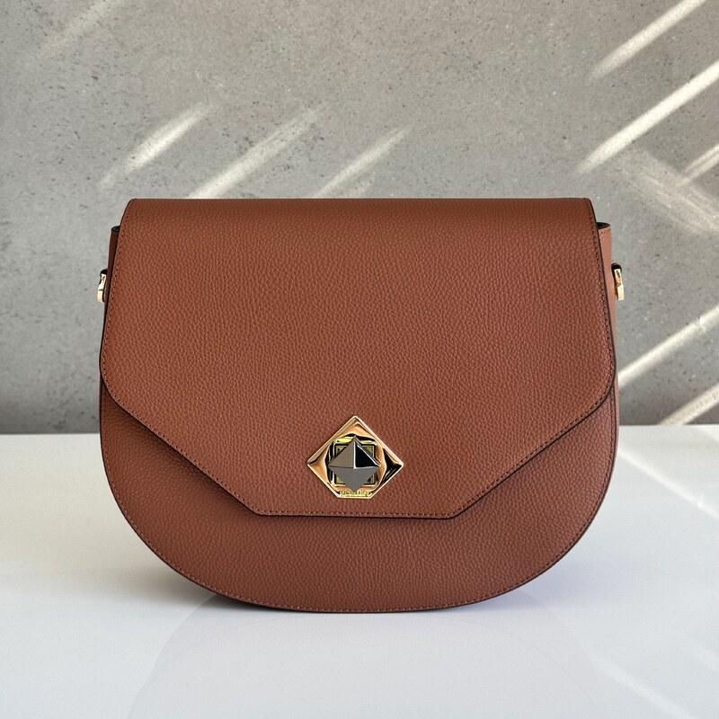 Kožená kabelka CROMIA Mina 2012 hnedá 62527082