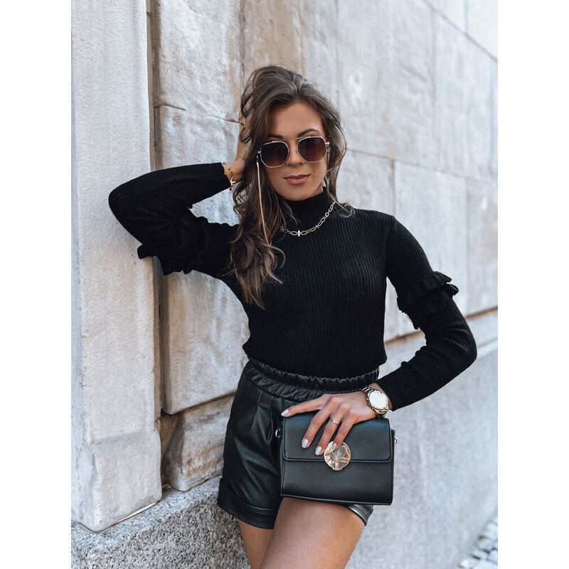 BASIC Čierny rebrovaný rolák BUFALO MY1416 30320134