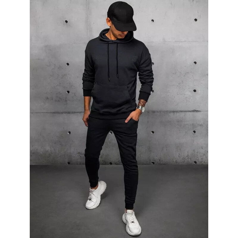 Čierna pánska basic teplákovka AX0681 37834951