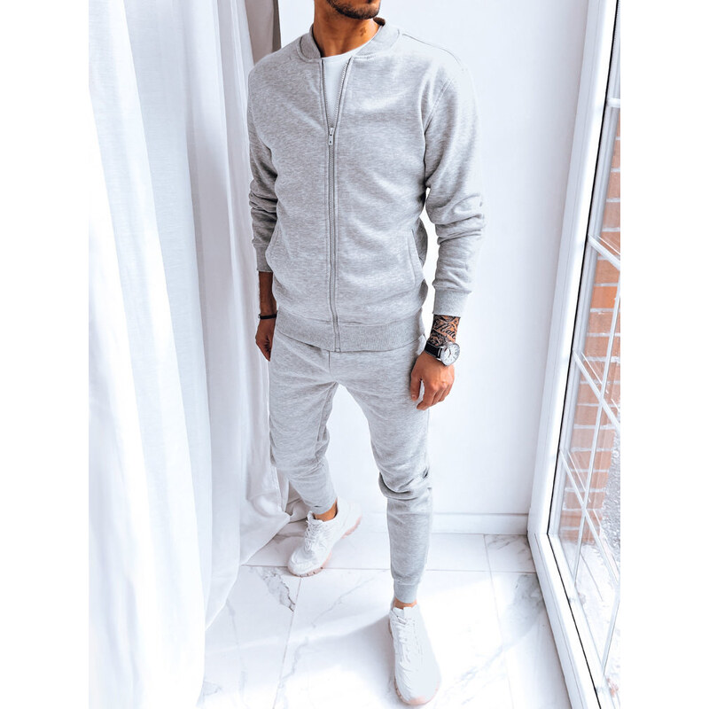 BASIC Svetlosivá tepláková súprava bez kapucne AX0728 42114063