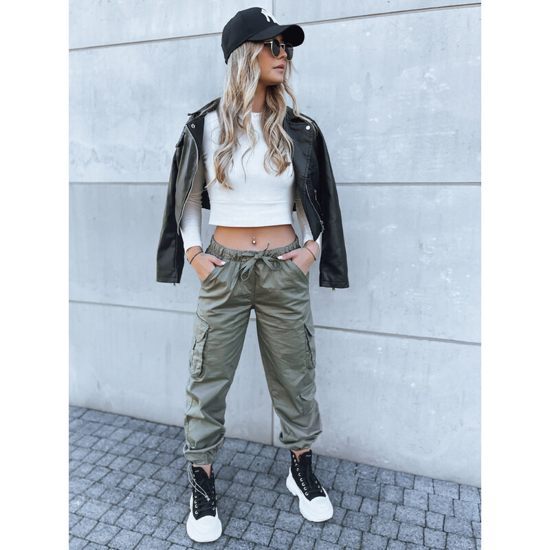 BASIC Khaki cargo nohavice MIRI UY1682 45763792