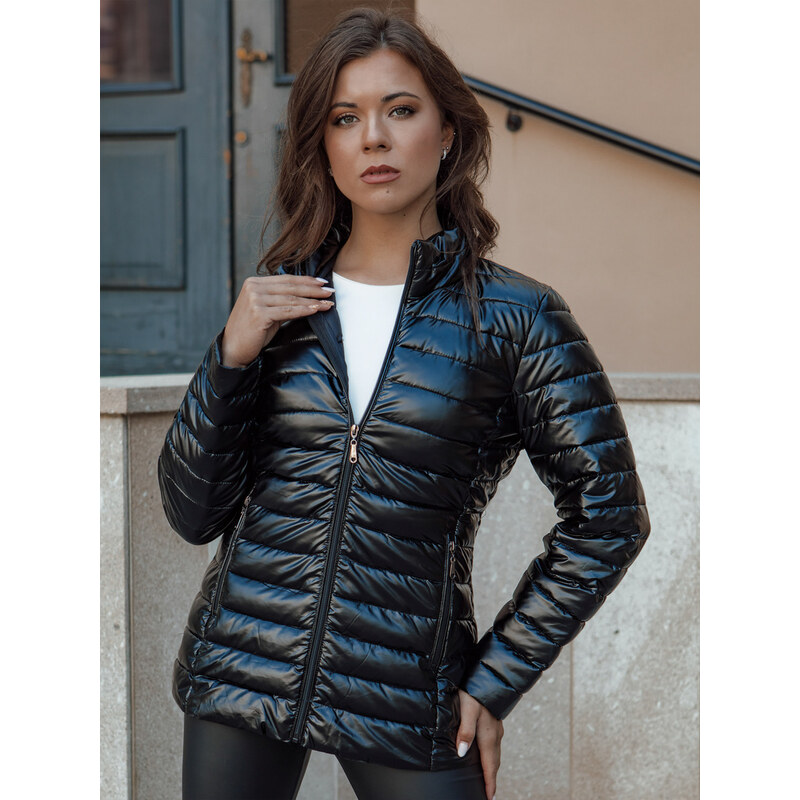 BASIC Dámska čierna prešívaná prechodná bunda BUSY BEE TY4538 57736315