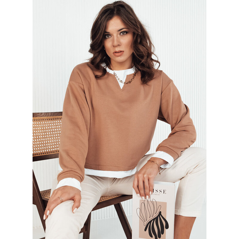 BASIC Hnedá mikina LORAN BY1252 49358372