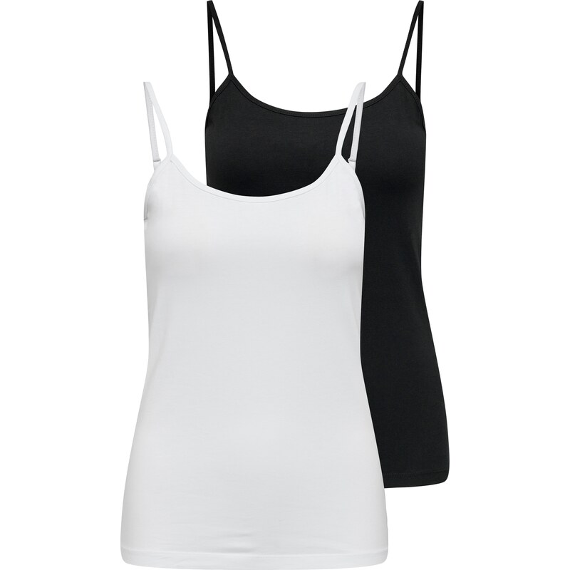 JDY Top JDYAVA čierna / biela 63160601