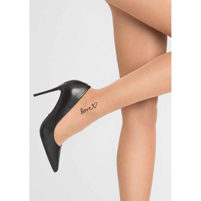 Hladké pančuchy s ozdobným nápisom LOVE ALLURE E06 20 DEN Marilyn 67582822