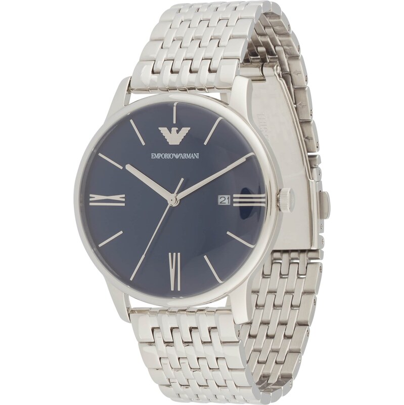 Emporio Armani Analógové hodinky tmavomodrá / strieborná 62847558