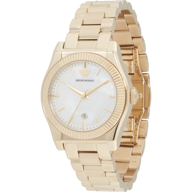 Emporio Armani Analógové hodinky zlatá / biela 63160874
