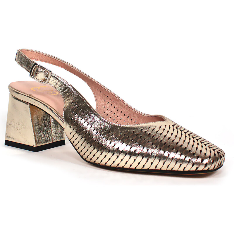 Secretshoes Kožené topánky s otvorenou pätou 62534436