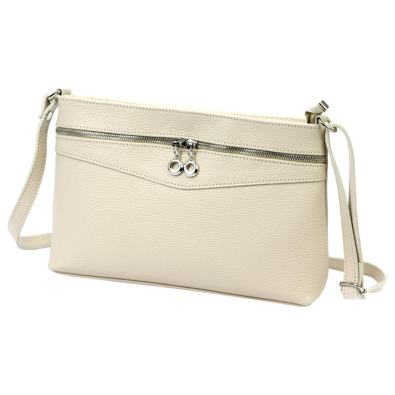 Kožená kabelka Luka béžová KZ56679 62534718