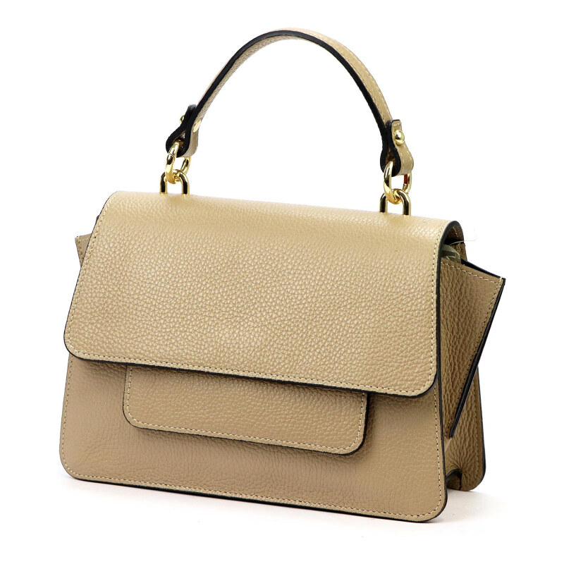 Kožená kabelka Luka béžová KZ56655 62534748