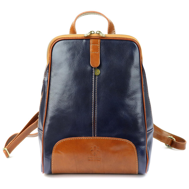 Dámsky kožený batoh Florence modrý (KZ37386) 10l 62537496