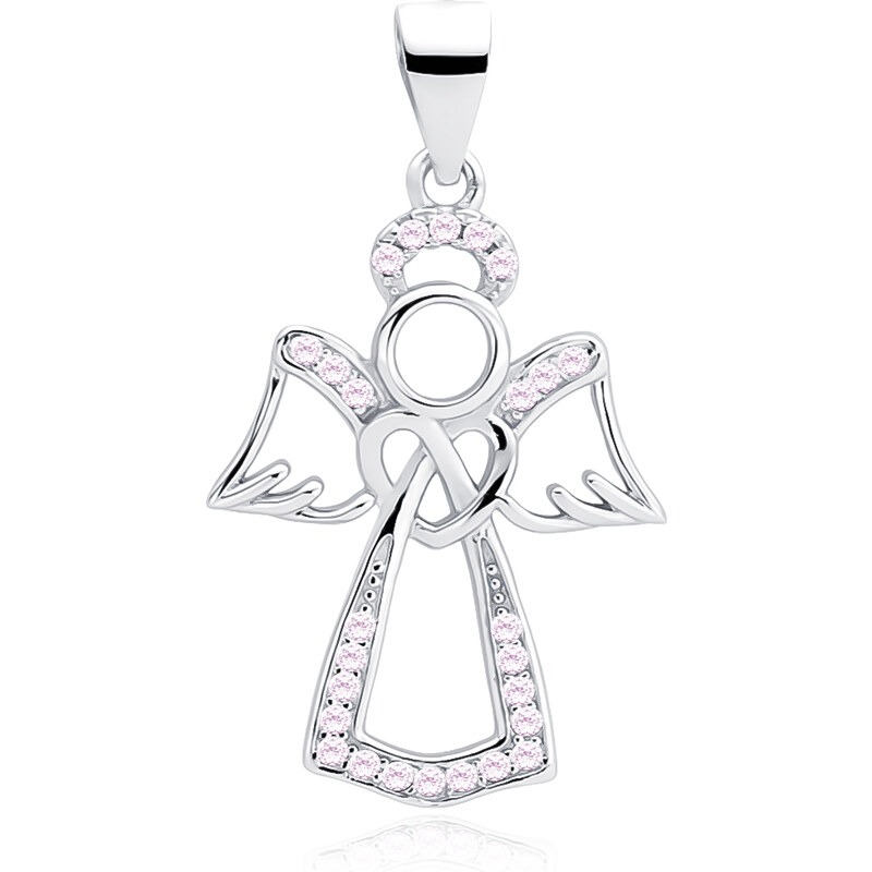 Olivie Strieborný prívesok RUŽOVÝ ANJEL 4188 17713777