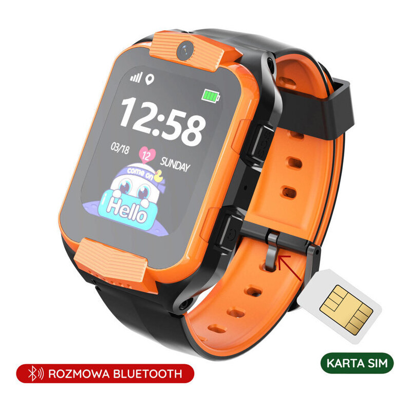SMARTWATCH detské PACIFIC 32-3 KIDS - orange / black (sy028c) 37173612