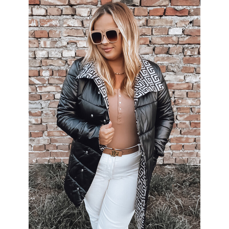 BASIC Čierna prešívaná prechodná bunda VETIS TY2978 35429289