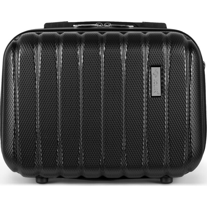 BASIC Solier Čierny cestovný kozmetický kufor NOEL ( STL902 14 BLACK) 41529730
