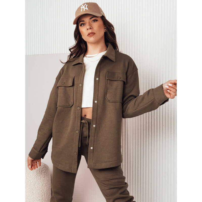 BASIC Hnedá prechodná košeľová bunda VELARA TY4301 52670853