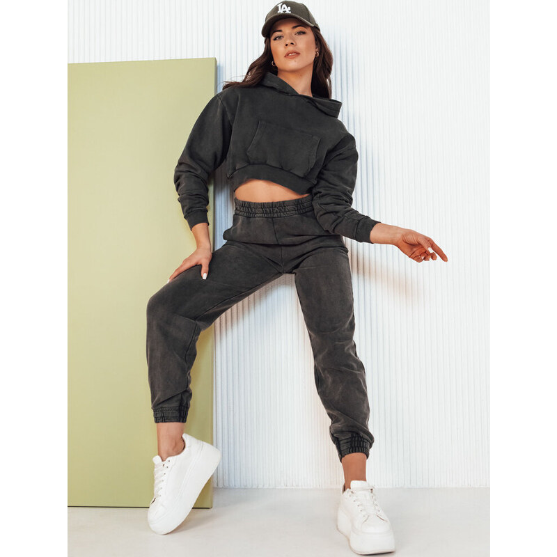 BASIC Tmavosivá bavlnená tepláková súprava RINZAL AY1014 52670780