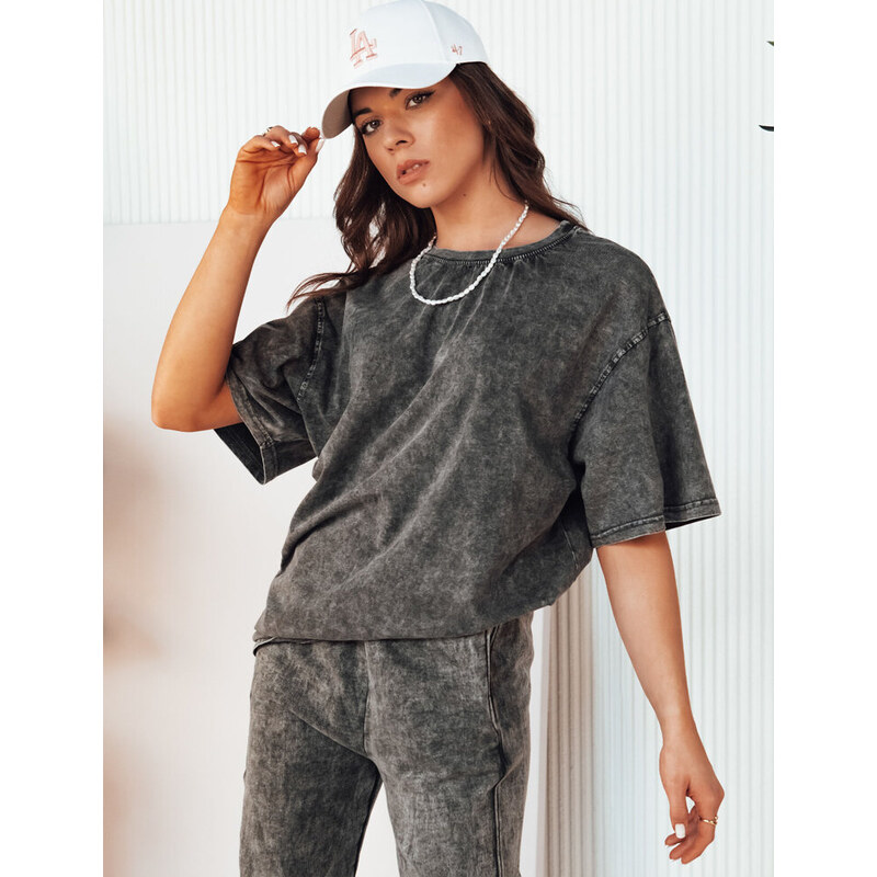 BASIC Sivé tričko DREY RY2482 52670803