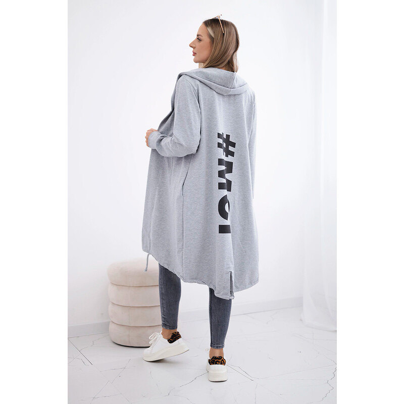 Fashionweek Športová blezer mikina s kapucňou a potlačou K9005 48750759