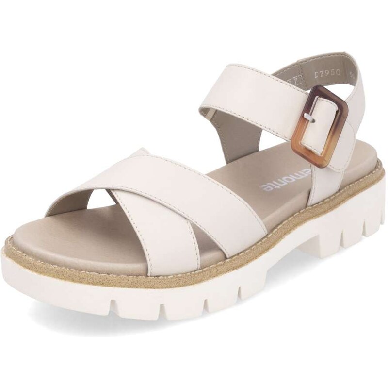 RIEKER Dámske sandále REMONTE D7950-60 béžová S5 62546590