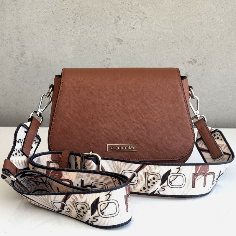 Kožená kabelka CROMIA Perla 2009 hnedá 62546623