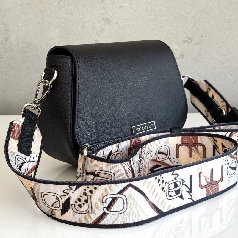 Kožená kabelka CROMIA Perla 2009 čierna 60677035