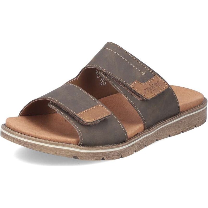 Pánske šľapky RIEKER 24394-25 hnedá S6 50195873