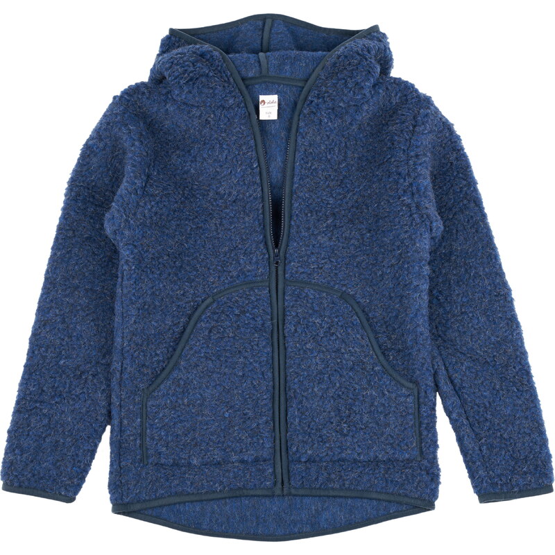 Vlnka Mikina z ovčej vlny s kapucňou tmavo modrá veľkosti oblečenia L 65797082