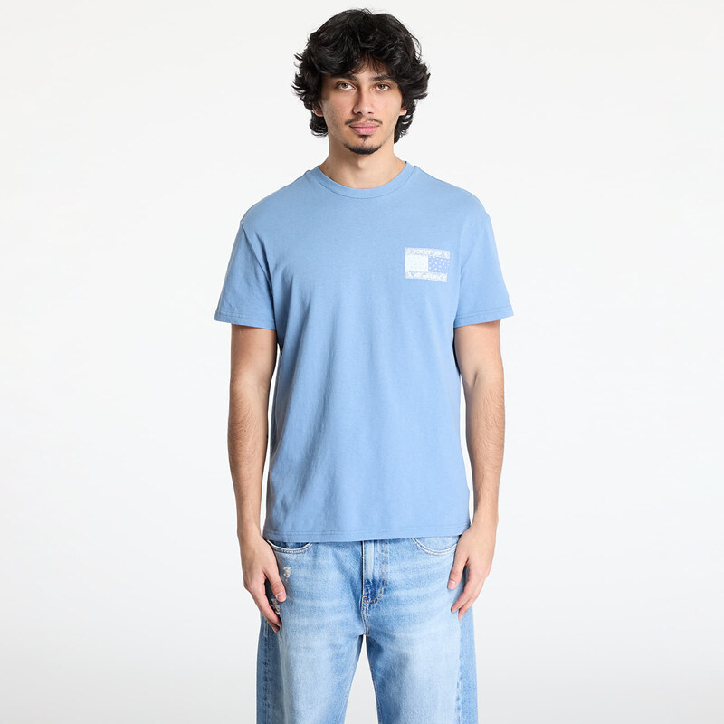 Tommy Hilfiger Tričko Tommy Jeans Regular Paisley Flag Tee Blue M 62553025