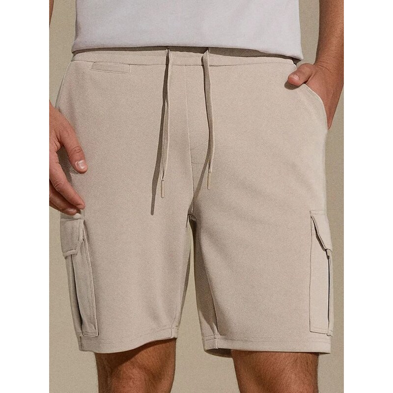 Sinsay - Cargo kraťasy - béžová 65739429