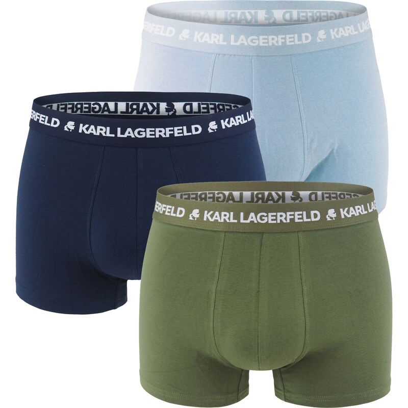 KARL LAGERFELD - boxerky 3PACK organic cotton logo LAGERFELD indigo & 62556983